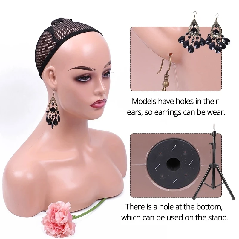 Wholesale Wig Display Mannequin Heads With Shoulders