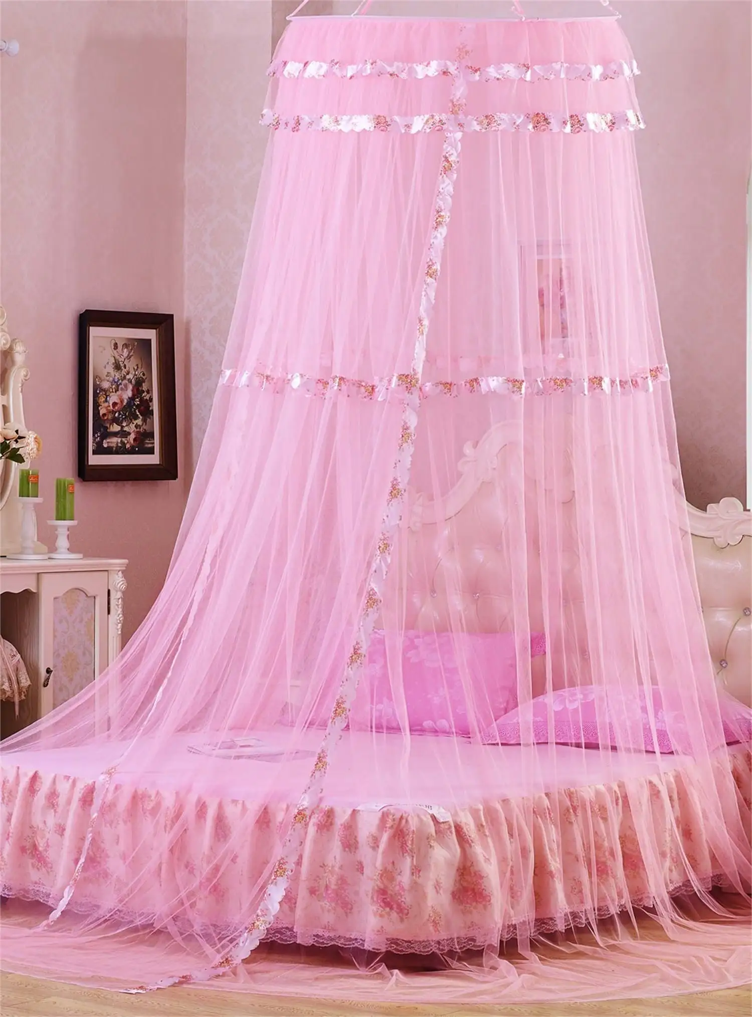 High quality china supplier Bed Folding Color Pop Up Mosquito Net