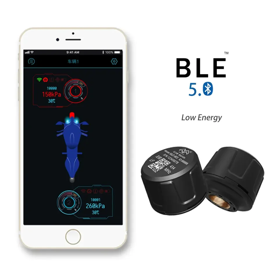 Wireless Waterproof Universal Tmps Motorcycle External Sensors Smart Motor Tmps