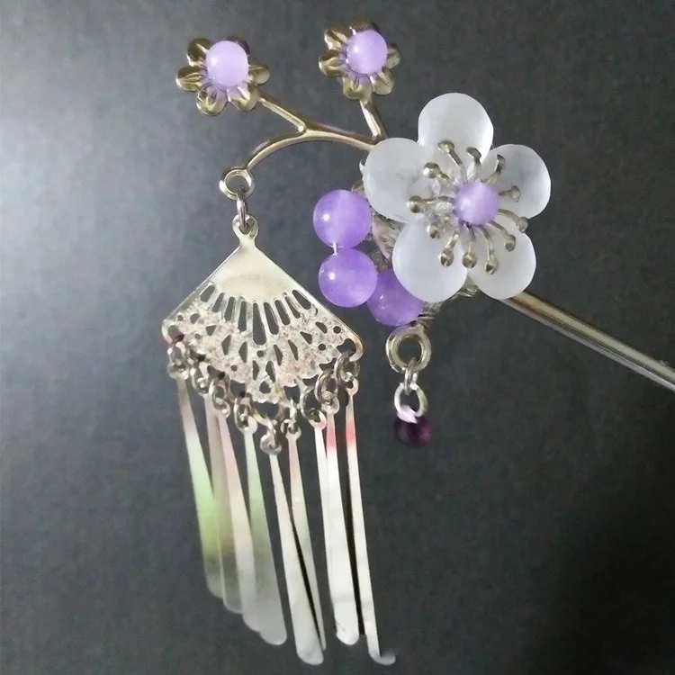 Multi-color Frosted Five-petal Flower Leaf Resin Beads For Headdress Decoration