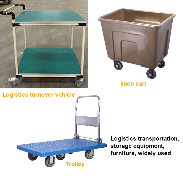 Medium duty 125mm omni caster 5 inch swivel caster wheel with brake manufacturer in china