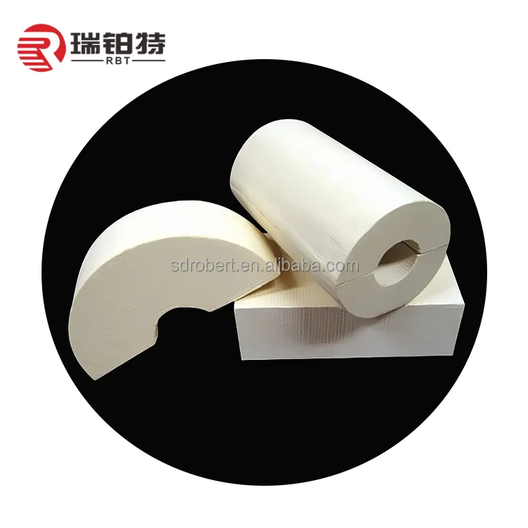 Industrial Thermal Insulation 1050C Calcium Silicate Pipe For Curved Segments