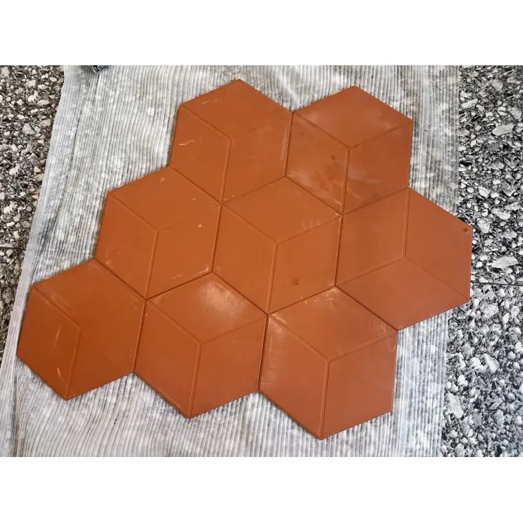 Противоскользящий дверь пол Красного глиняного шестиугольная керамическая