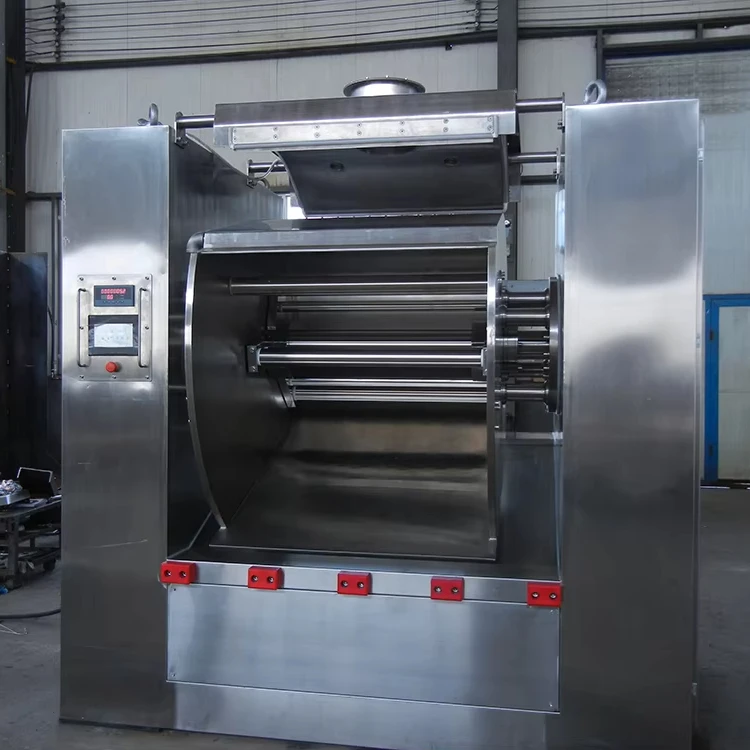Stainless steel industrial high capacity bakery horizontal kitchen mixer dough kneading machine