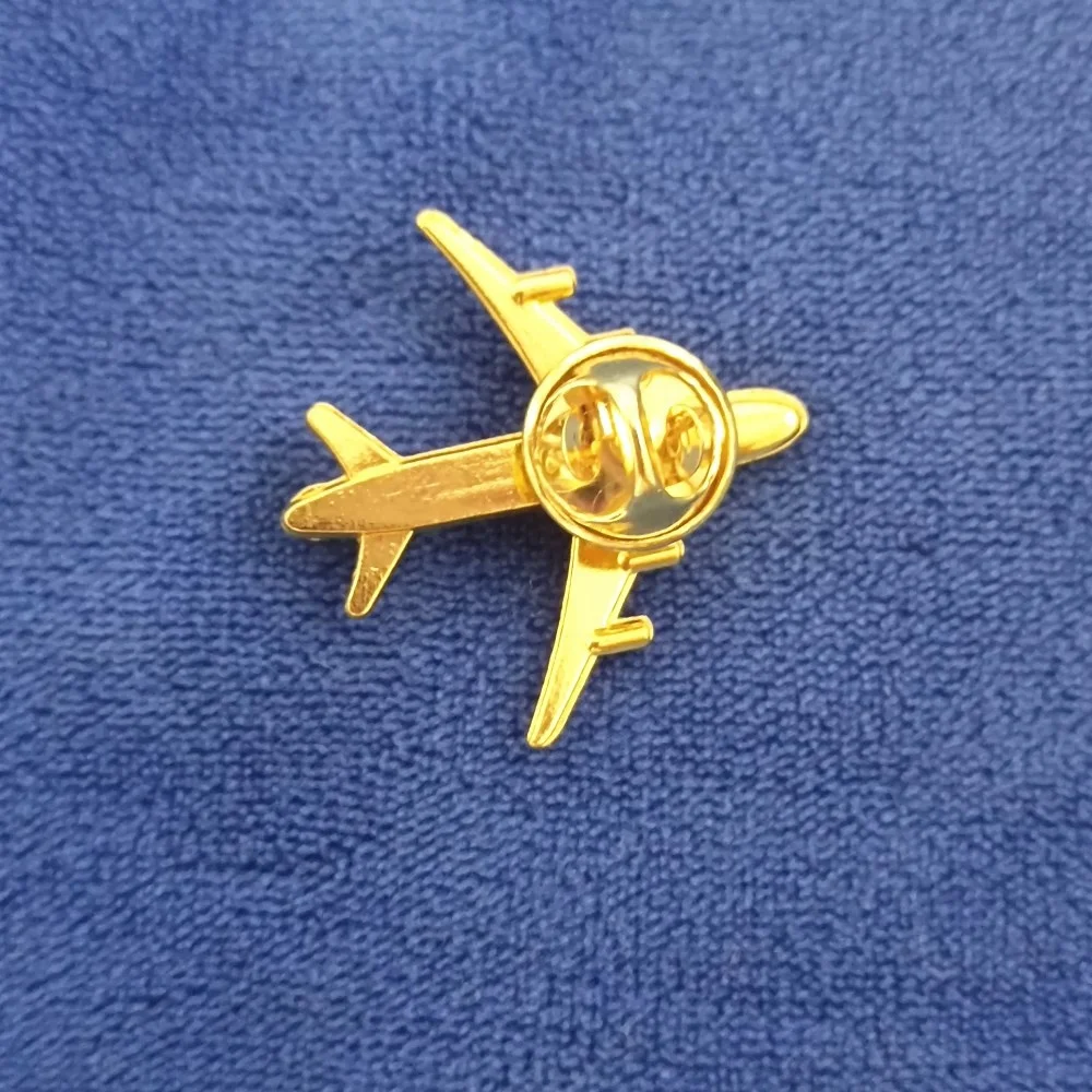 Aviation Gifts Garment Decoration Metal Badge Custom Alloy Metal Boeing Airplane Lapel Pin