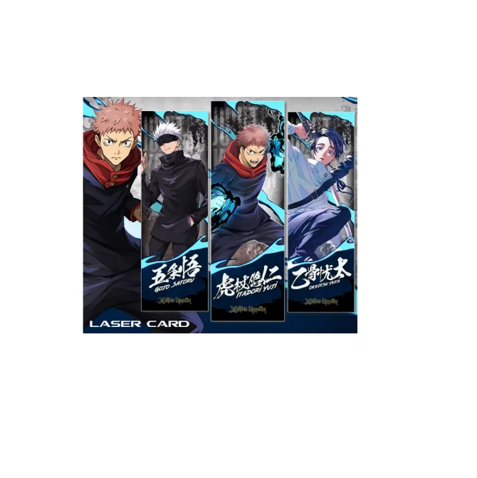 21*7 см Новый 6 видов конструкций Jujutsu Kaisen лазерная карта мультфильм Gojo Satoru Закладка Okkotsu Yuta аниме пользовательский лазерный билет