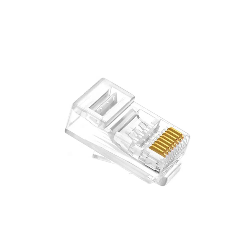 Gold plated RJ45  Network Modular Plug Cat6  Connector 8P8C utp Unshielded Modular Rj45 Plug  cat5e connectors
