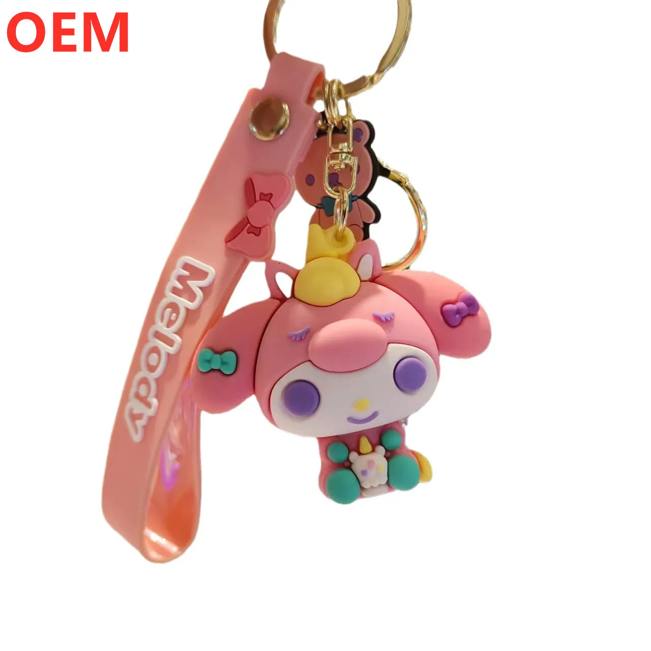 3d Cartoon Keychain Customization OEM Design PVC Plastic Keychain