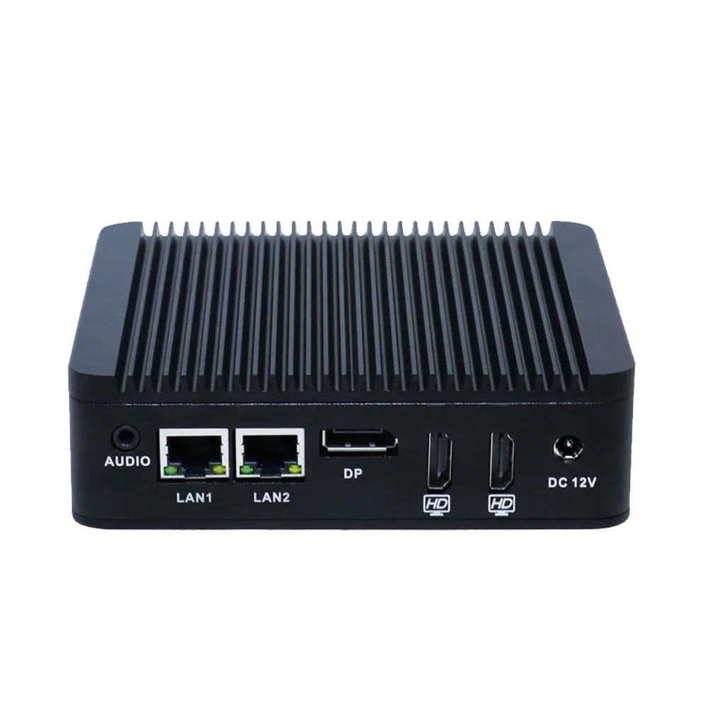  Безвентиляторный мини-ПК IBOX-501 N5 N3160 nano itx материнская плата win10 linux barebone system с 2 * lan 6 USB