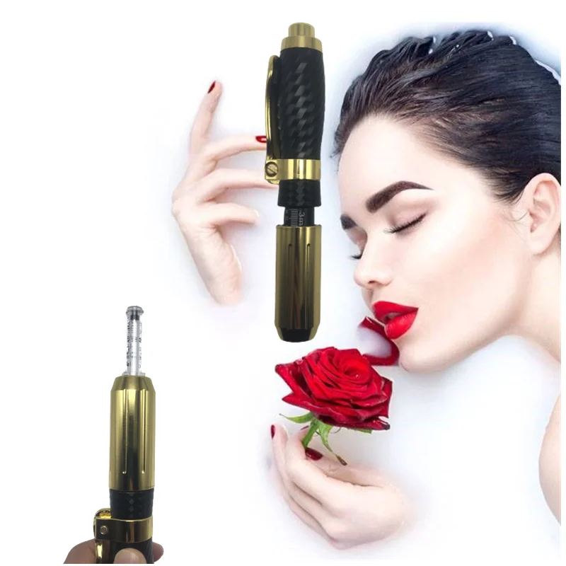 New Adjustable Pressure Hyaluronic Pen Face Lips Injection Meso Gun Use 0.3ml And 0.5ml Ampoule