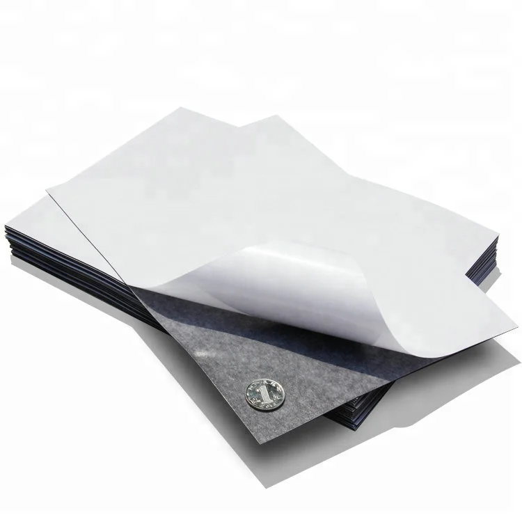 Peel & Stick Magnetic Sheets Self Adhesive Magnetic Squares Flexible Sticky Magnets