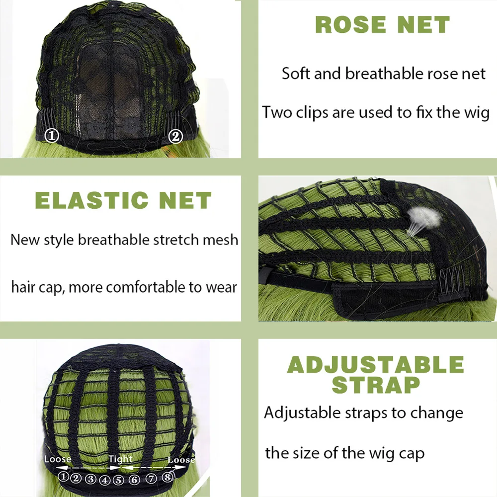 Anxin Blend Wholesale Long Straight Synthetic Hair Wigs for Black Women