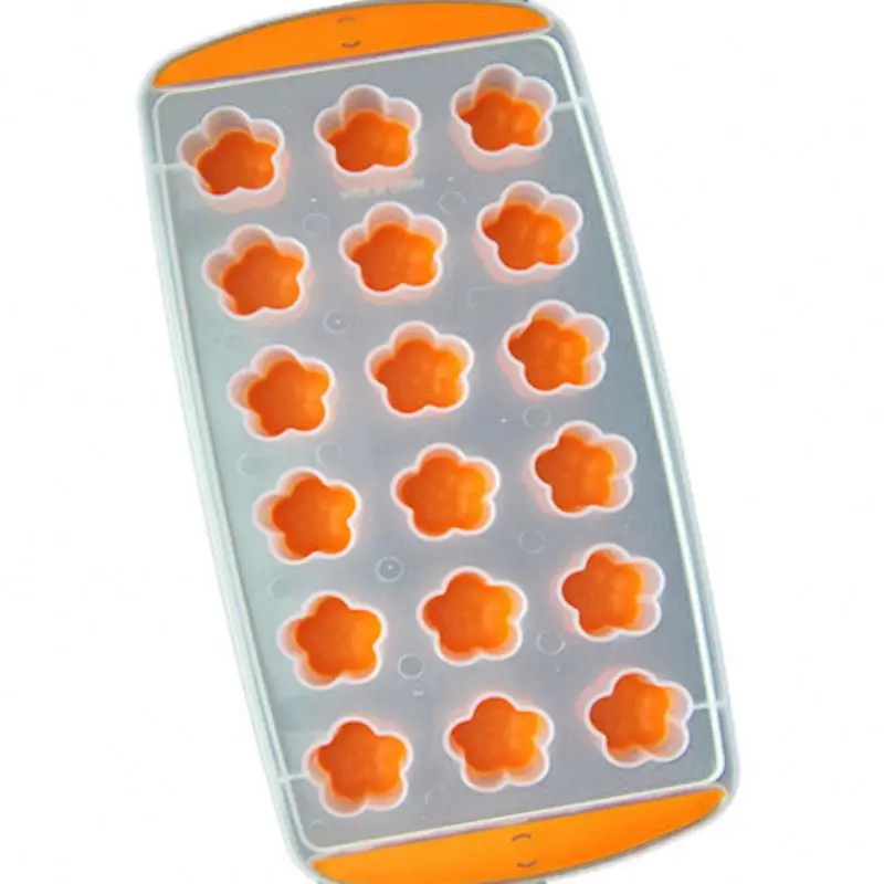 1pc Random Color Reusable Ice Molds Silicone Ice Cube Tray Freeze Mould Mold Maker Fruit Model Mold