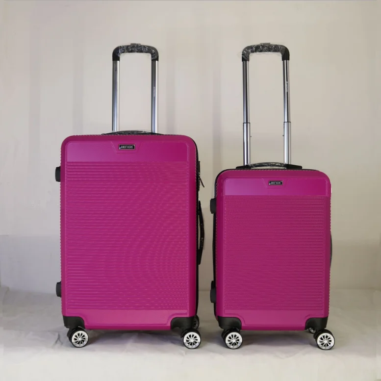 Fashionable travel trolley luggage set luggage white trade show suitcase
