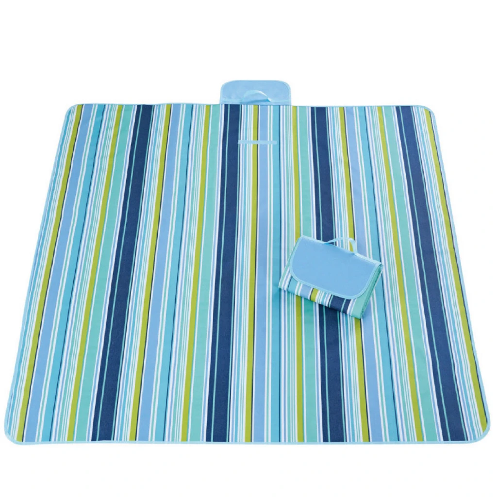 2024 Wholesale Custom Travel Outdoor Portable Foldable PVC Beach Mats Waterproof Picnic Mat Large Size for Camping Hiking
