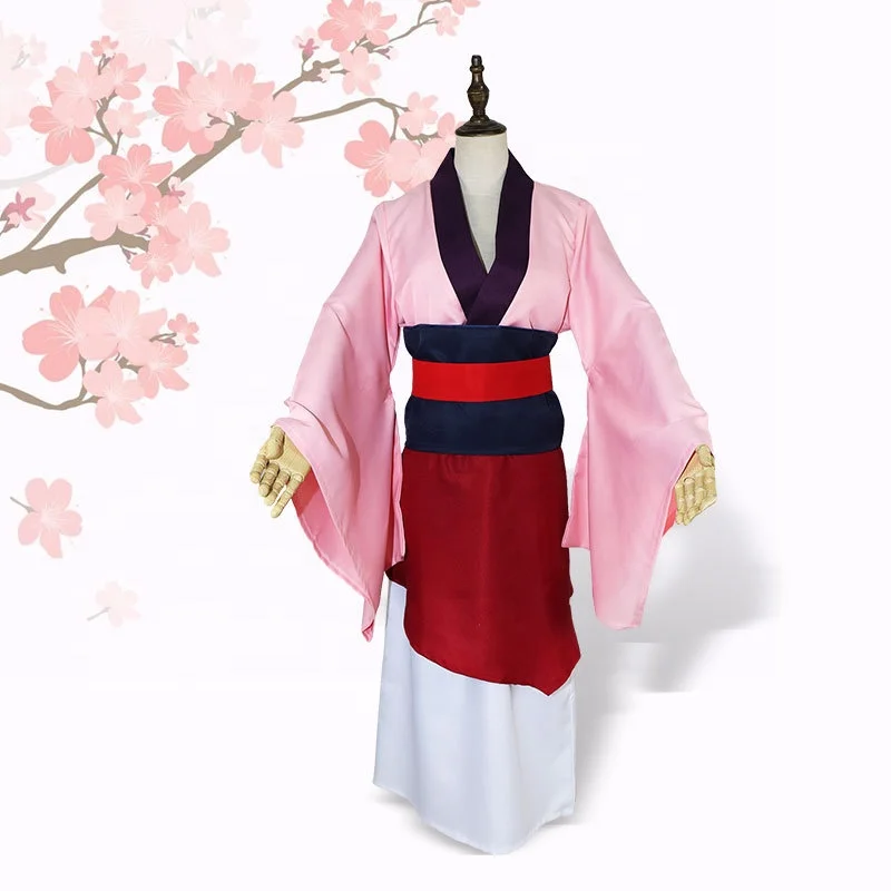 
New Princess Mulan Dresses Movie Ralph Breaks The Internet Mulan Mushu Dragon Cosplay Girls Skirt 