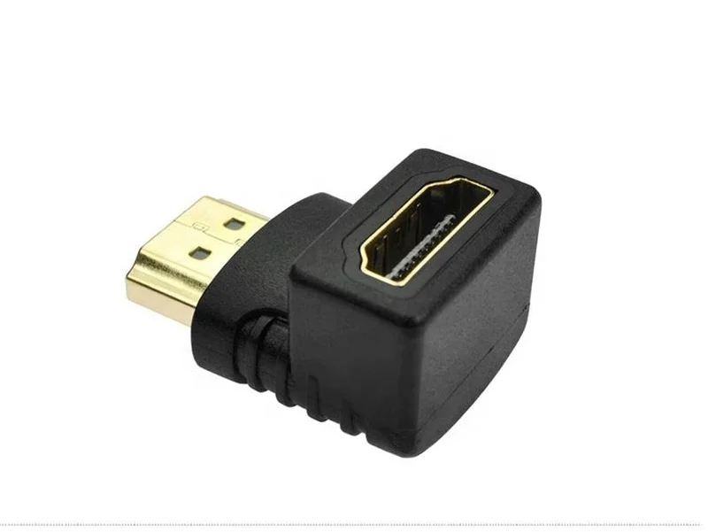 Переходник-удлинитель для кабеля 90 градусов HDMI штекер-гнездо для 1080P HDTV hdmi-адаптер
