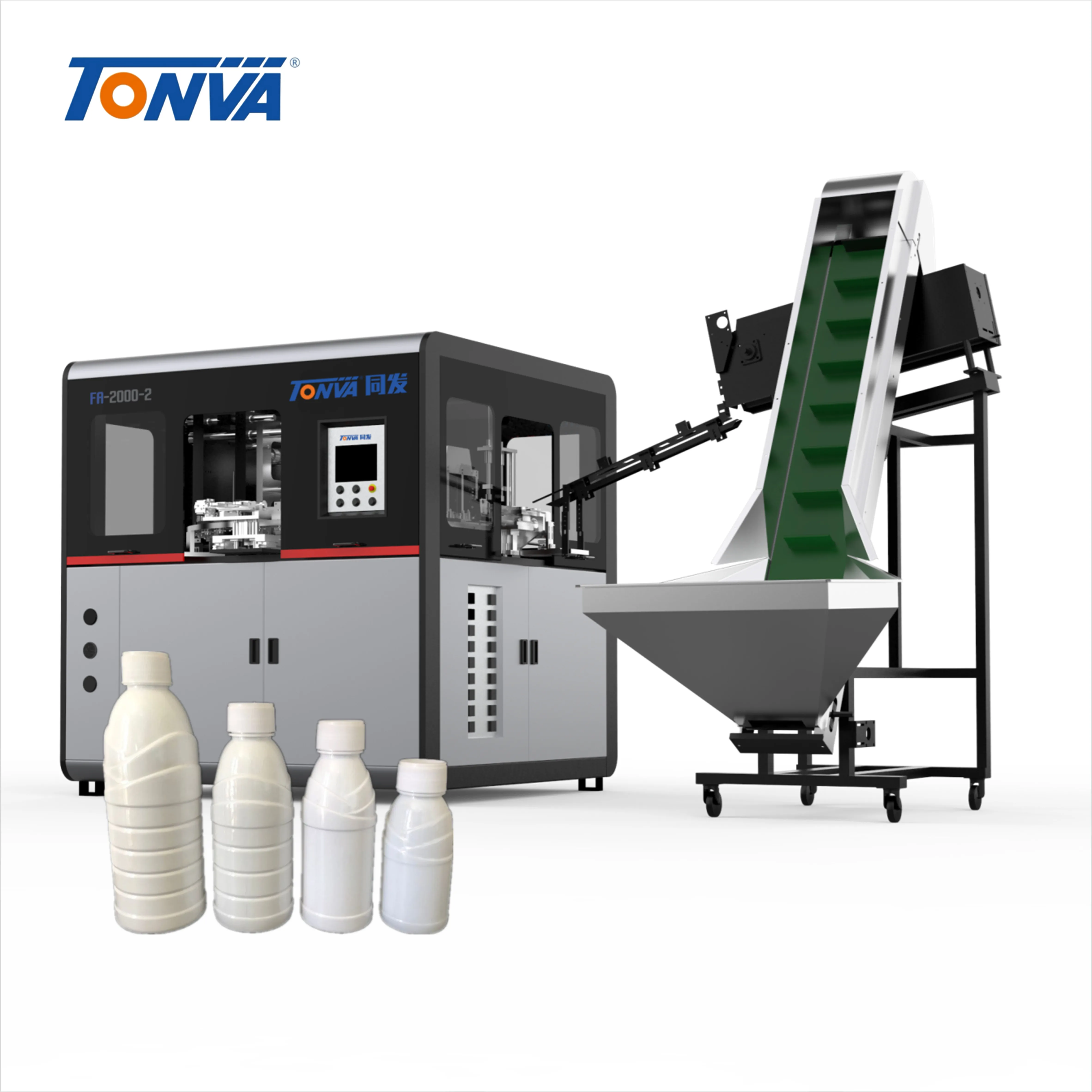 TONVA Automatic PET stretch blow moulding machine for pesticide bottle