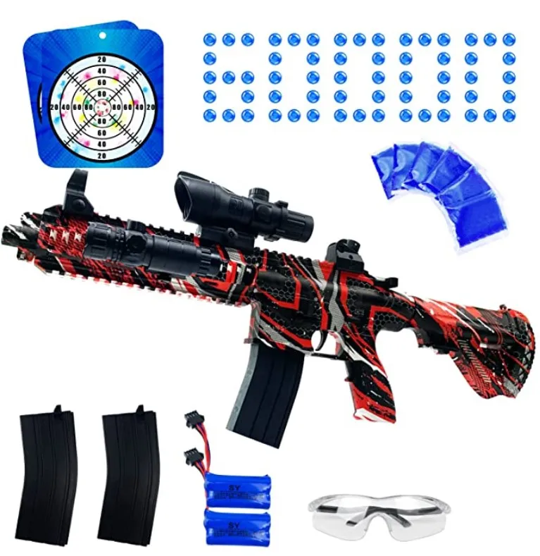 Gel Ball Blaster Toy with 60000 Gel Balls-Gel Water Bead Blaster for Outdoor Yard Activities Shooting Game-Toys for 8 9 10 11 12