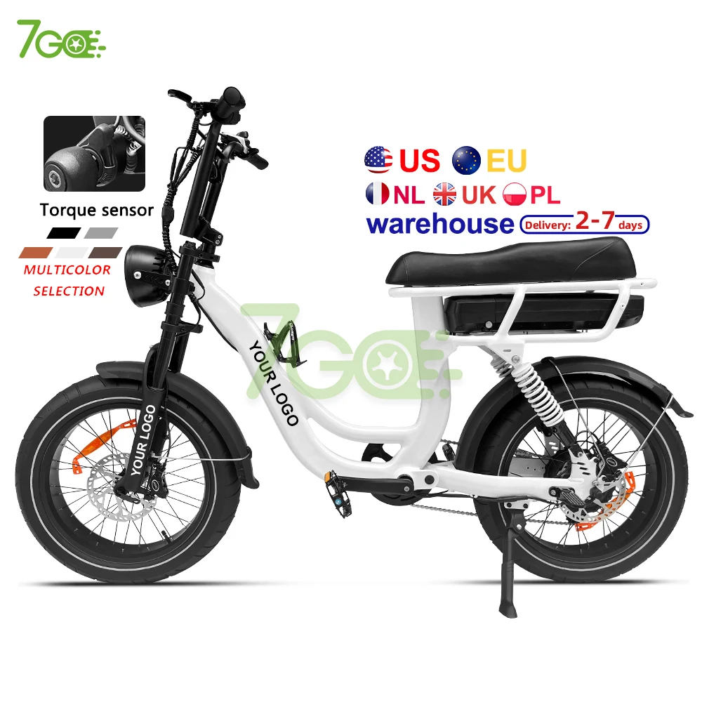 EB8 EU NL IT AU Warehouse Torque Sensor 500w 20inch Tyre fast ebike 48V 18.2AH electric hybrid  fat edirt  bike fatbike