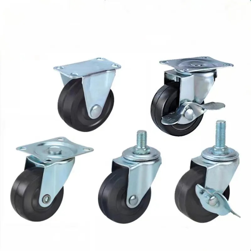 2 Inch Caster Wheel Single Axle Mute Multi Function Castor Trolley Bearing Universal Castor For Furniture