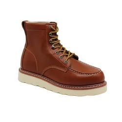 Boot steel toe work Wedge Boot mens boots