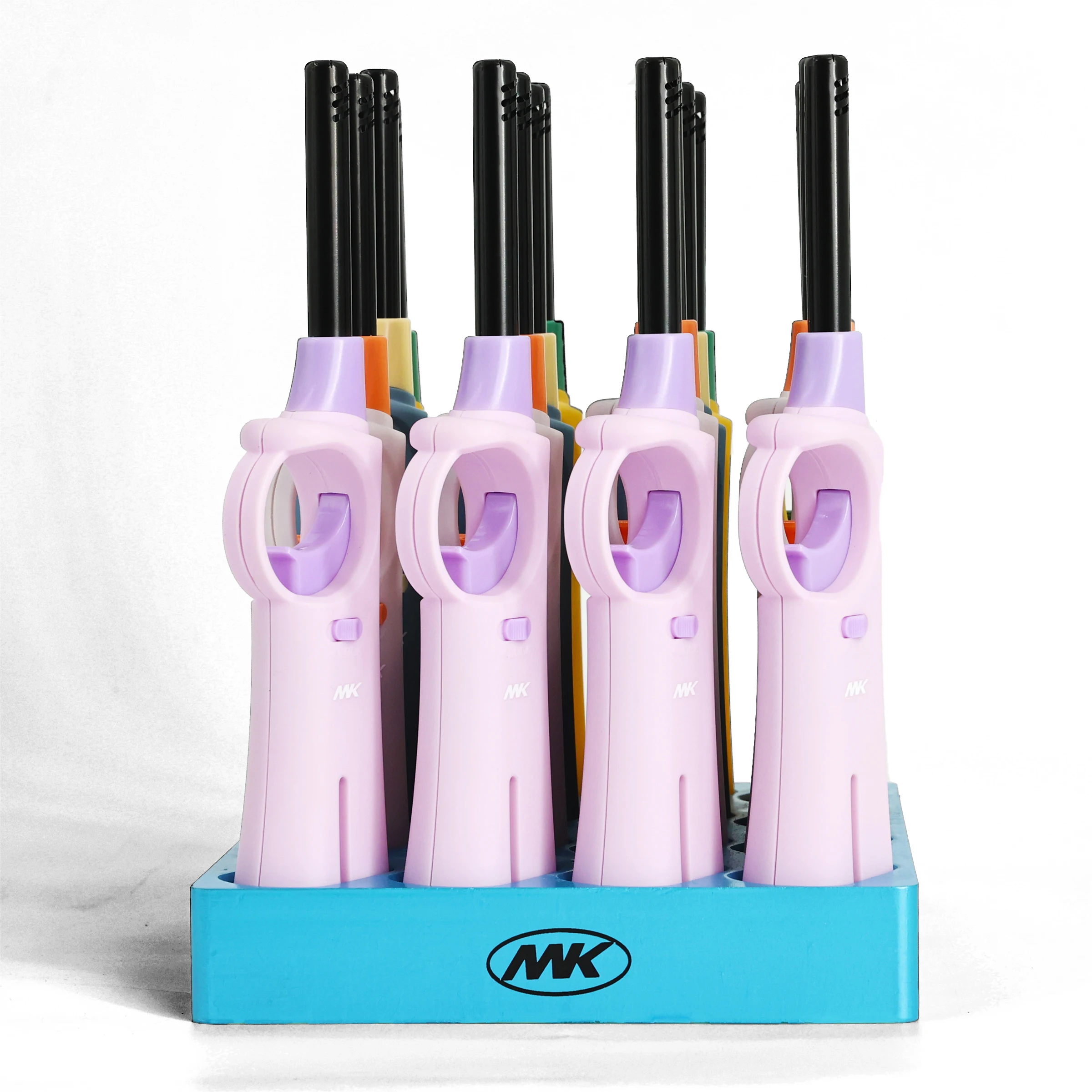 Factory Plastic Lighter Gun Butane Gas Torch Fire Cool ISO 9994 Refillable Electric Lighter Custom Candle BBQ Lighter