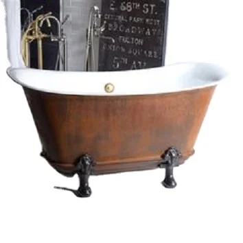 Хит продаж медные ножки для ванны в цвете комбинированные стандартные размеры отдельно стоящие ванных комнат украшения Jacuzi двух человек Замачивание