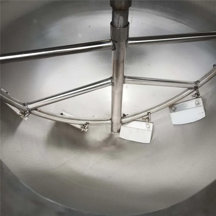 automatic 304 stainless steel electric heating gas heated cooking pot with stirring cooking soup and porridge cooking pot