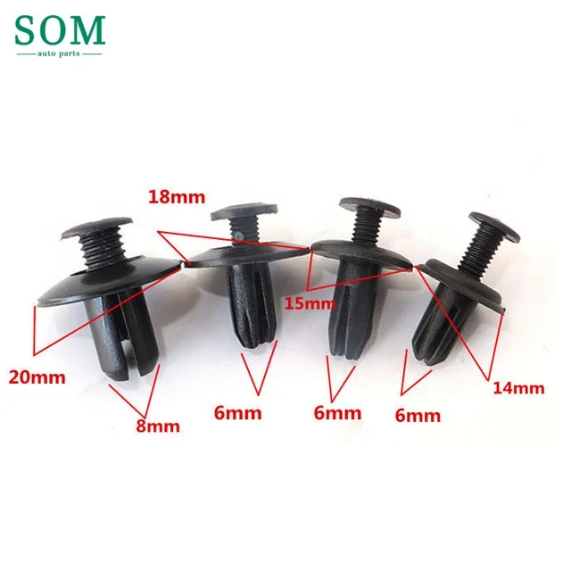 Car Plastic Fastener Universal Fender Bumper Fixed Clamp Interior clip Expansion Screw Auto Fastener