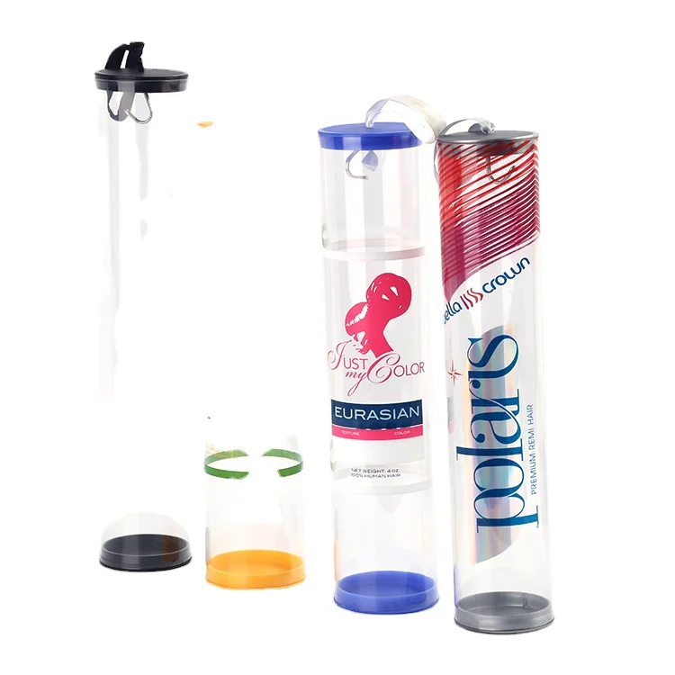 Factory Custom Eco-Friendly Durable Packaging Transparent Clear Acetate PP Plastic Round Cylinder Tube for Gift Packaging