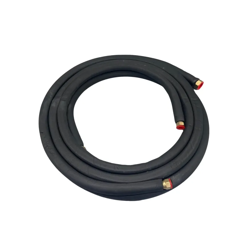 HVAC air conditioning 1/4--1/2   3mt connect Copper aluminum tube with rubber and plastic combine insulated