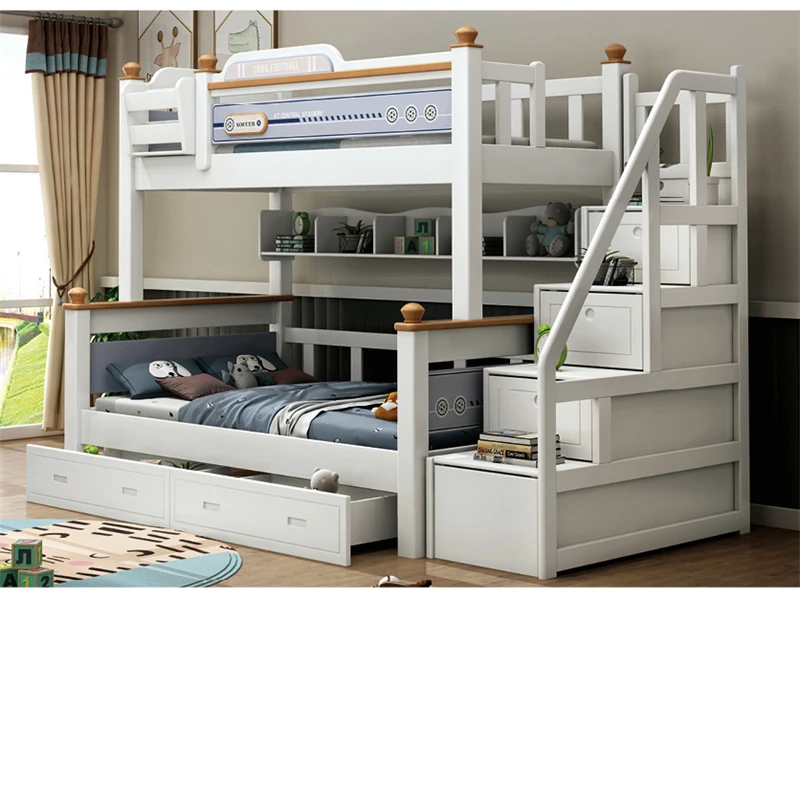 Wholesale Bunk Bed cute Children Kids New Factory Direct Bunk Bed For Kids Chit lovely kids bed with storage home furniture