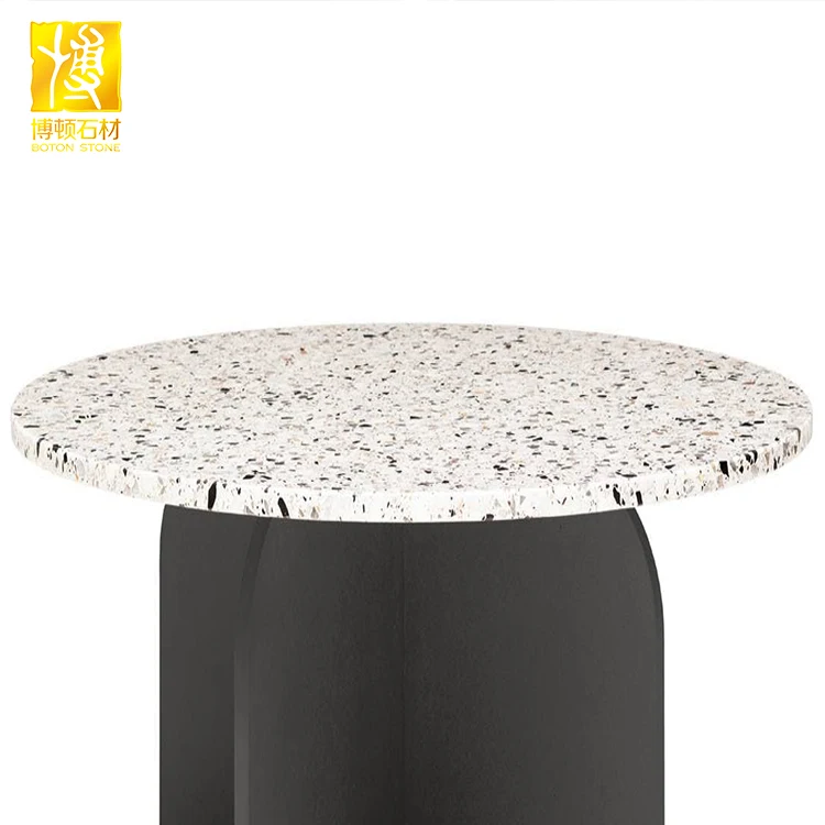 Colorful glass terrazzo 28 inch round table top