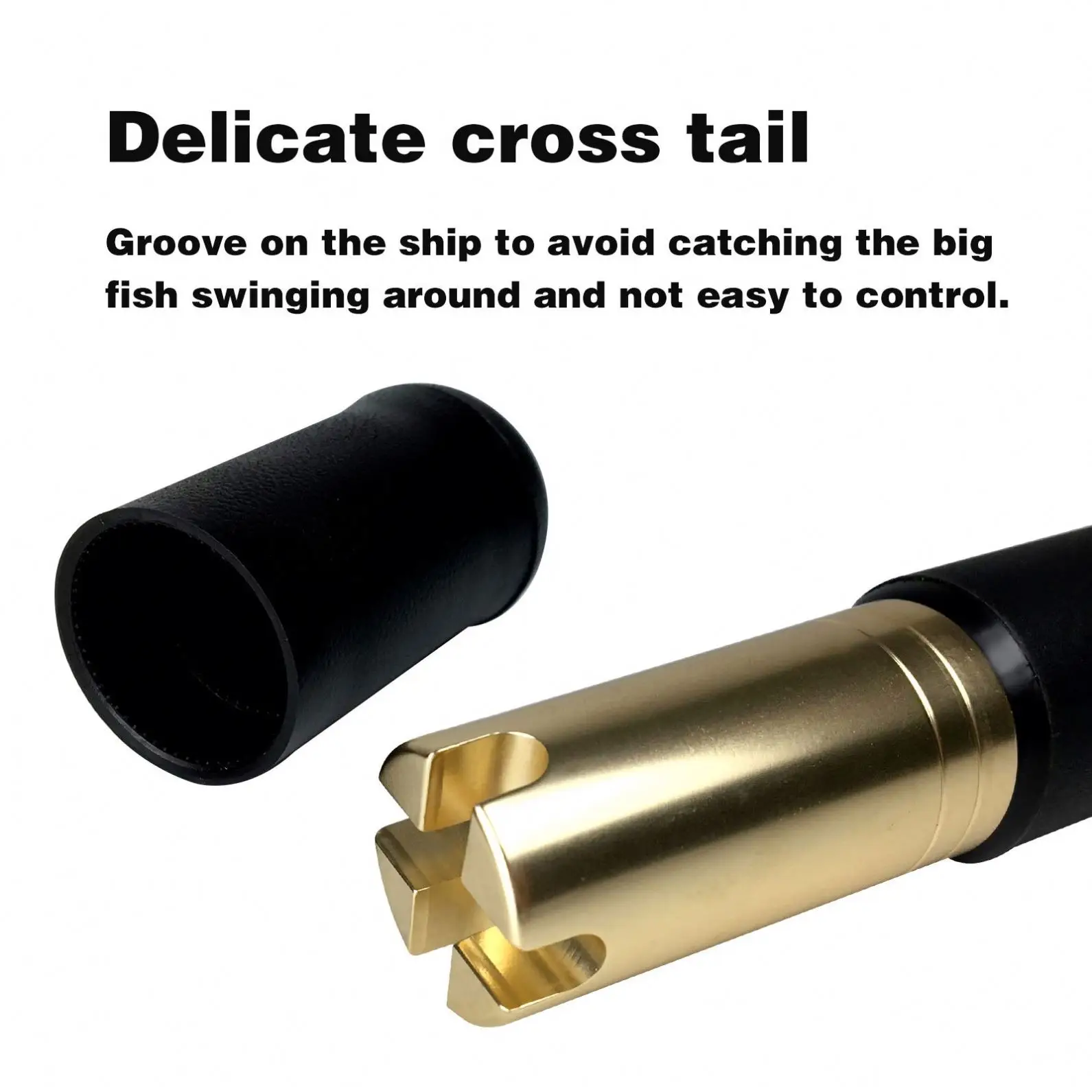 Heavy Boat Fishing Trolling Rod For Straight Nylon Butt Roller Guide Deep Sea Tuna Offshore Boat