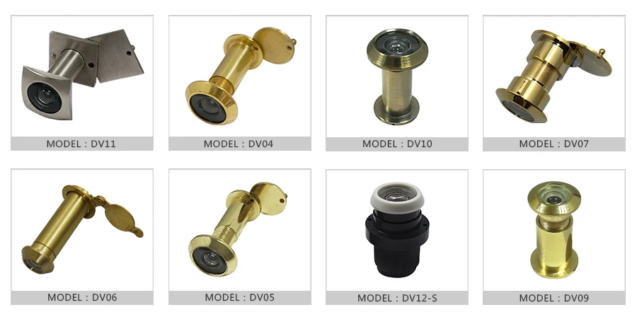 Hot sale 200 degree Entrance door peephole with cover Hyland OEM DV07  door viewer, synthetic resin lens/glass lens