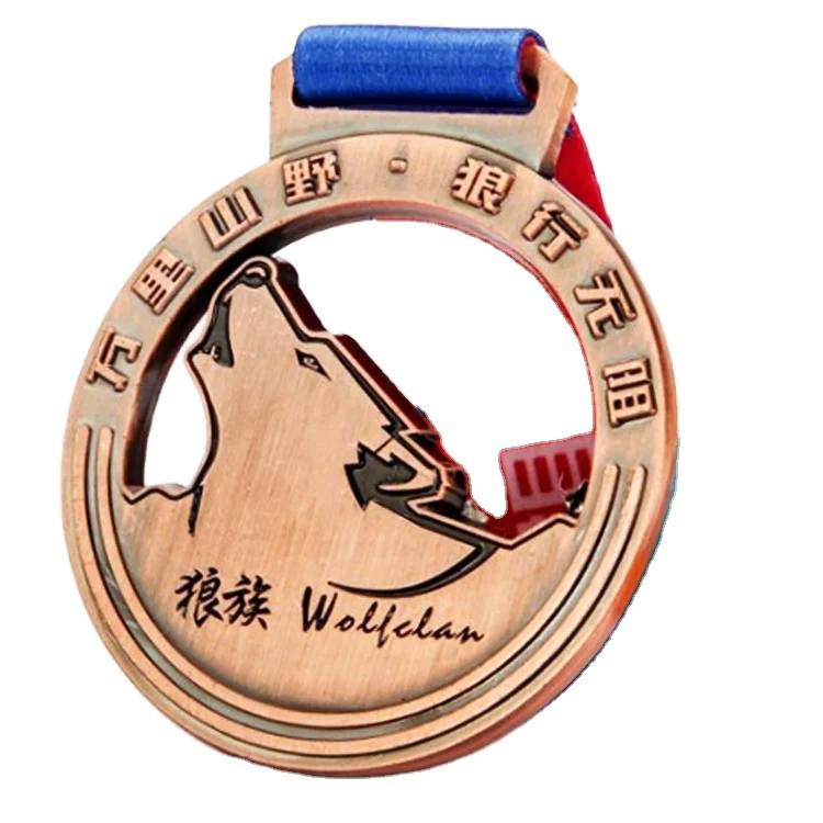 wholesale metal blank ribbon hanger Gold Silver Bronze Sports Medals Custom Medal