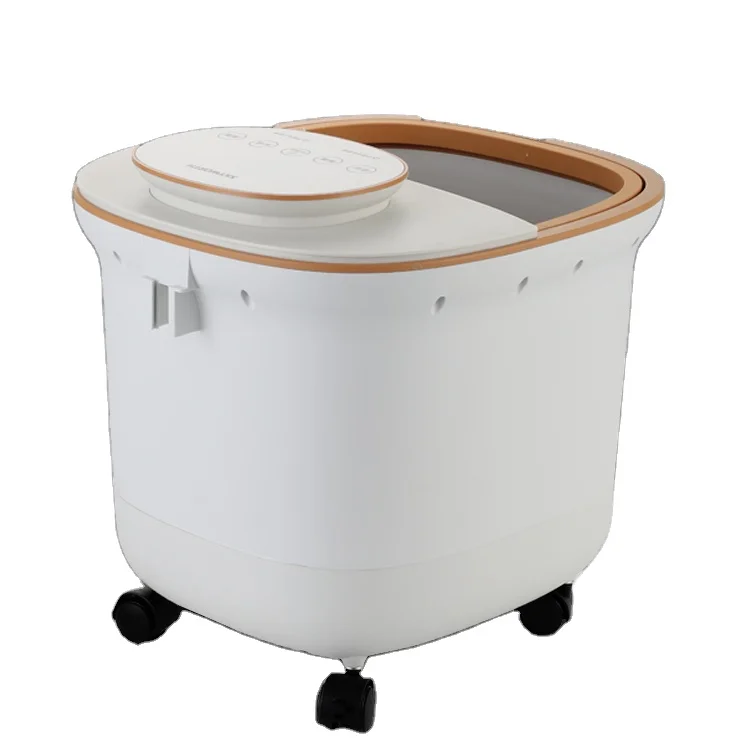 New Foot Bath Massage Roller Acupoint Foot Bath Massage Body Detox Spa Foot Bath with Heat