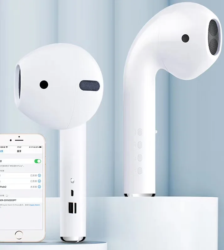 Newest Air 2 Earphone Playing Music Giant Headset I12 Tws Wireless Speakers With Strong Bass