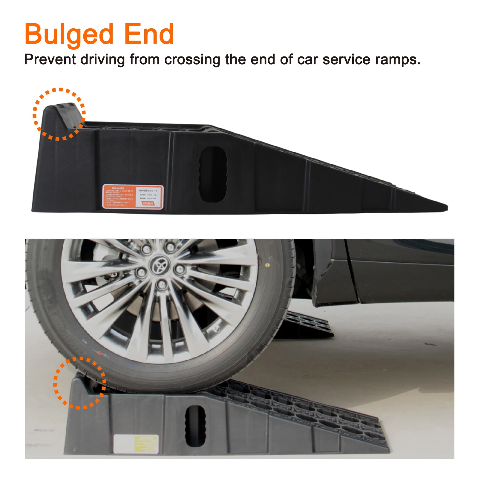 GT-14P Plastic Car Ramp High Lift Auto Vehicle Car Ramp  Portable Car Service Ramps