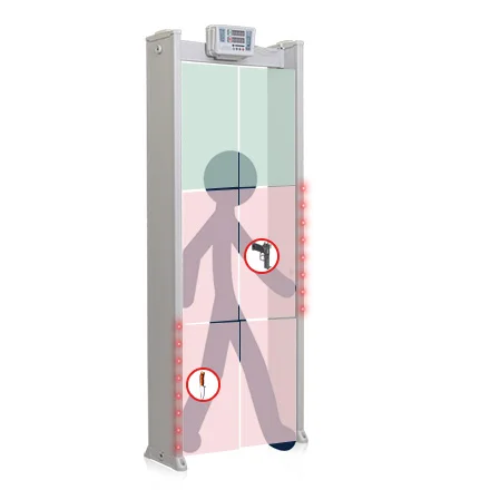 cheap price gate  Metal Detector  Door frame 240 Series  6  Zones LED Display Walk Through Metal Detector