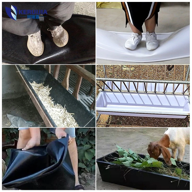 Лидер продаж новый продукт пластиковая кормушка для кормления скота овец коз крупного рогатого фермерских хозяйств-100*31*18 см