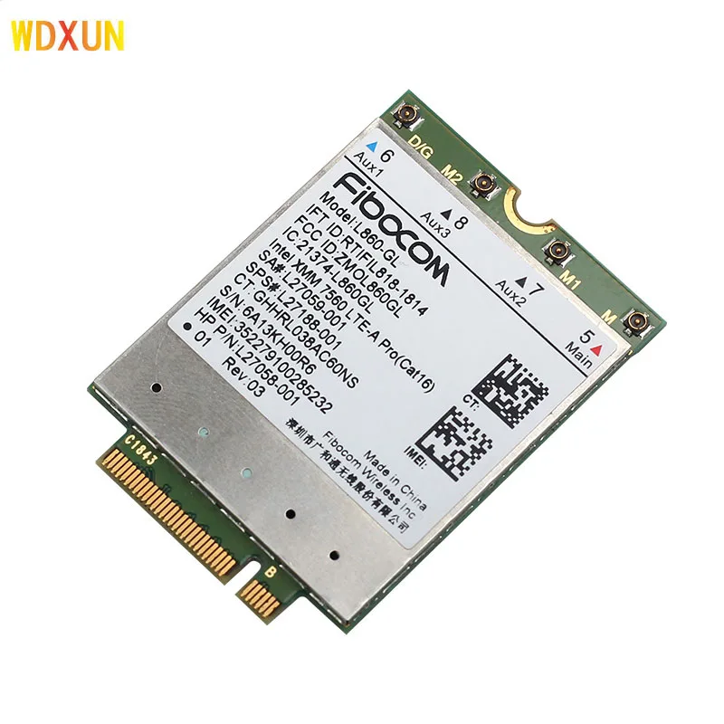 FDD-LTE TDD-LTE Cat16 Fibocom L860-GL 4G модуль Wlan Card беспроводная сетевая карта SPS # L27188-001 для ноутбука HP Elitebook X360 830 840