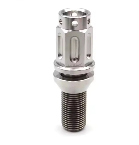 M14*1.25*28MM 10.9 Grade Ti- Al6-4V Long Head Free Washer Cone Seat Wheel Bolt Hub for BMW MINI Rolls-royces