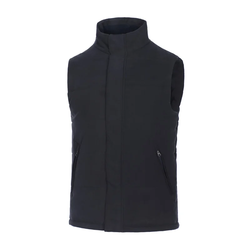Lightweight Windproof Zipper Heating Vest Warm Sleeveless Jacket Custom Thermal Winter Vest For Men