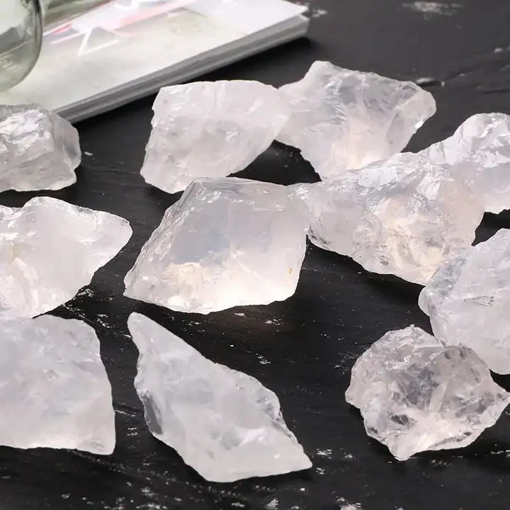 Wholesale Natural Rough Stone Reiki Raw Rock White Clear Quartz Crystal Mineral Healing Stones For Aquarium Decor GS003