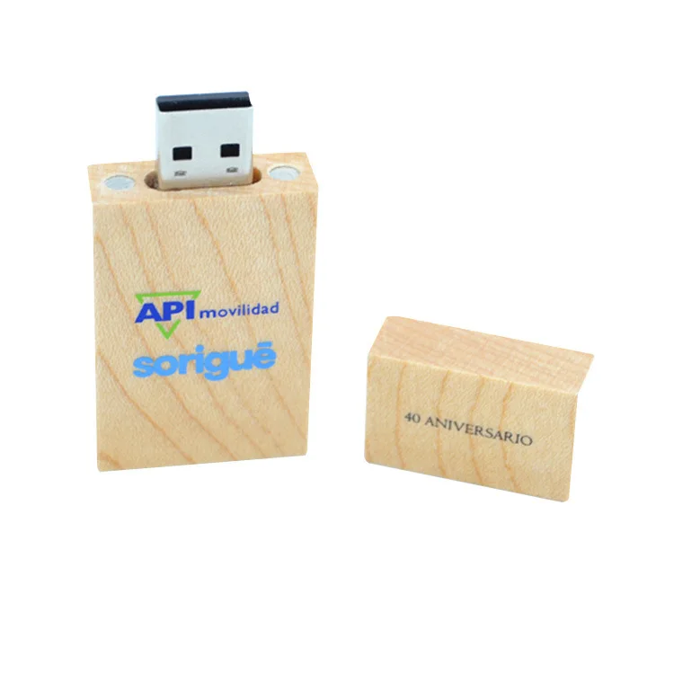 Customized Wooden block Cube USB Flash pen thumb Drive memory disk for advertising giveaways gifts promotions marketing