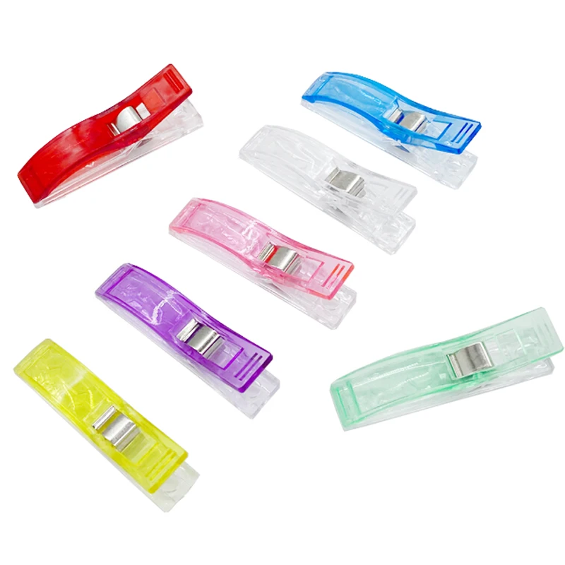 Factory Wholesale Boxed Edging Clip Plastic Clip Color Sewing Positioning Clip