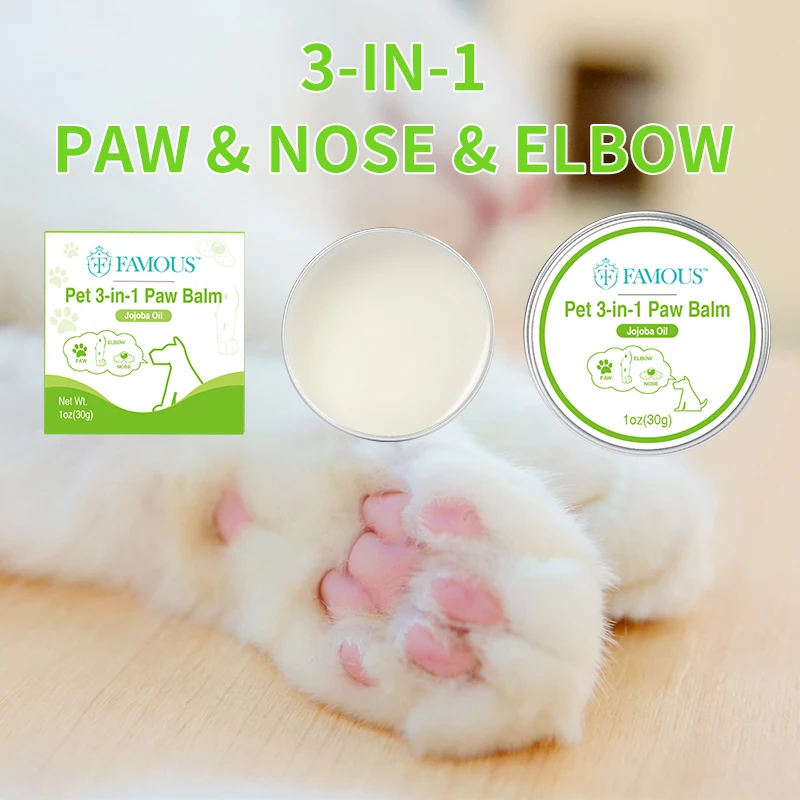 Famous Pet Supplies Products Dog Balm Cream Natural Paw Wax Protection Soother Pet Dog Paw Balm t Care Dog Cat Paw Balm Homemade