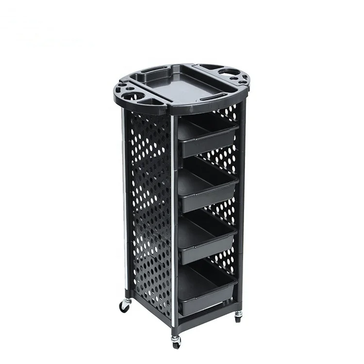 Siman high quality hot sale luxury steel structure beauty trolley has storage function and can bear mobile rack for beauty salon